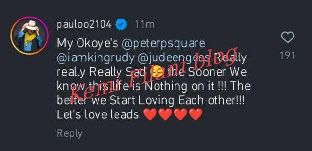 Paulo Okoye reage à carta aberta de Peter Okoye a Paul