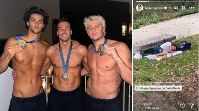 O nadador italiano Thomas Ceccon reclamou da Vila Olímpica