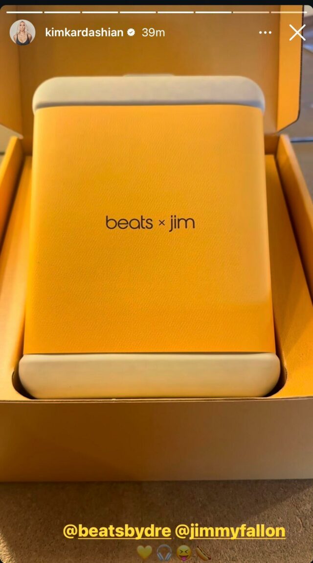 Captura de tela dos novos fones de ouvido Beats de Jimmy Fallon