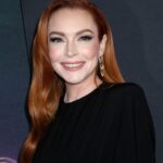 Lindsay Lohan na estreia global de Meninas Malvadas