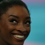 Simone Biles nas Olimpíadas de Paris em 2024