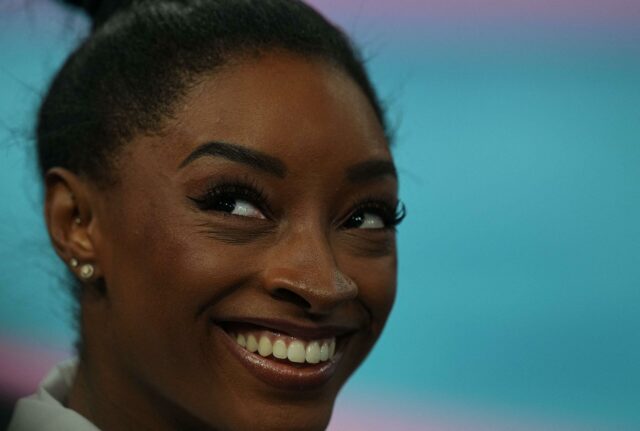 Simone Biles nas Olimpíadas de Paris em 2024