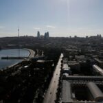 Fórmula 1 F1 - Grande Prêmio do Azerbaijão - Circuito Municipal de Baku, Baku, Azerbaijão - 15 de setembro de 2024 Vista geral durante a corrida REUTERS/Maxim Shemetov