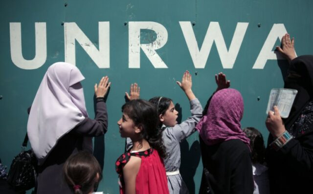 Sede da UNRWA em Gaza, em Gaza.