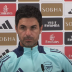 Mikel Arteta falando antes do clássico do Arsenal no norte de Londres contra o Tottenham