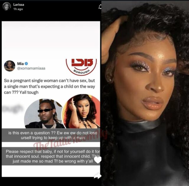 Larissa London comenta o drama de Cardi B e Offset.