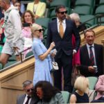 Dave Grohl e Jordyn Blum em Wimbledon 2024