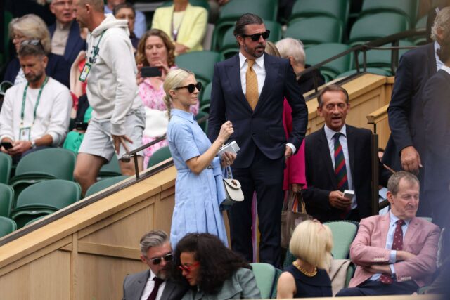 Dave Grohl e Jordyn Blum em Wimbledon 2024