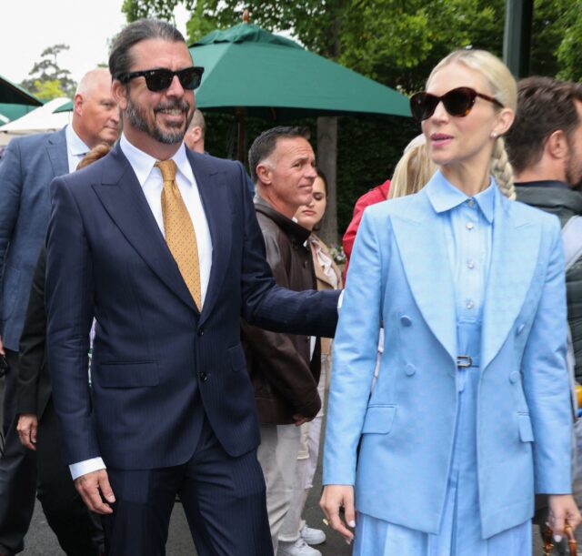 Dave Grohl e Jordyn Blum em Wimbledon 2024