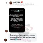 A fan page de Davido e Chioma dá sombra a Sophia Momodu.