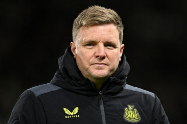 O técnico do Newcastle United, Eddie Howe