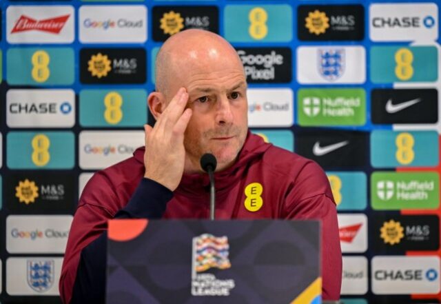 O técnico interino da Inglaterra, Lee Carsley