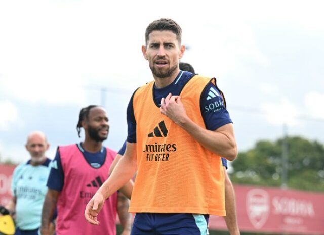 Jorginho do Arsenal no Sobha Realty Training Center