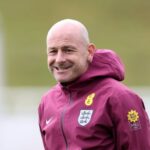 O técnico interino da Inglaterra, Lee Carsley