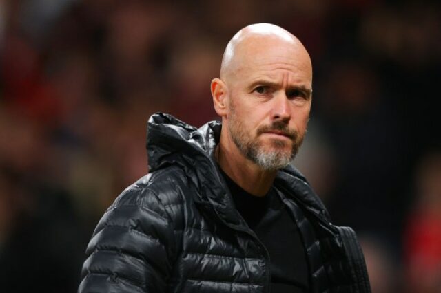 O técnico do Man Utd, Erik ten Hag, 'descartou' a mudança