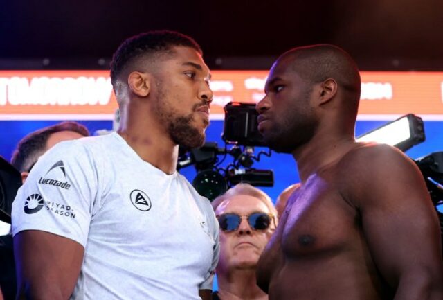 Anthony Joshua e Daniel Dubois