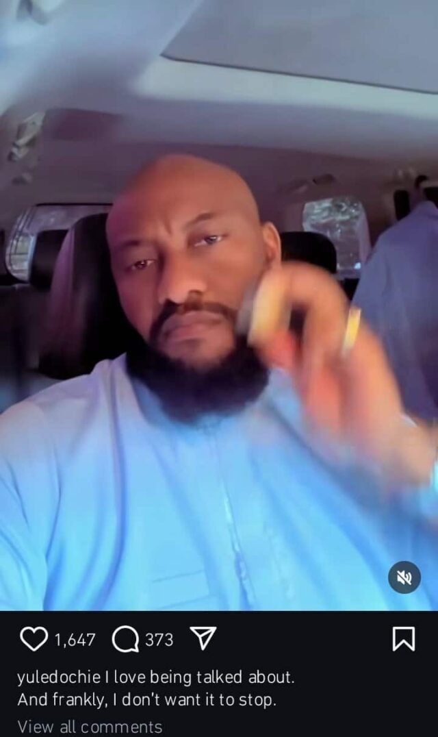 Yul Edochie diz que adora ser comentado