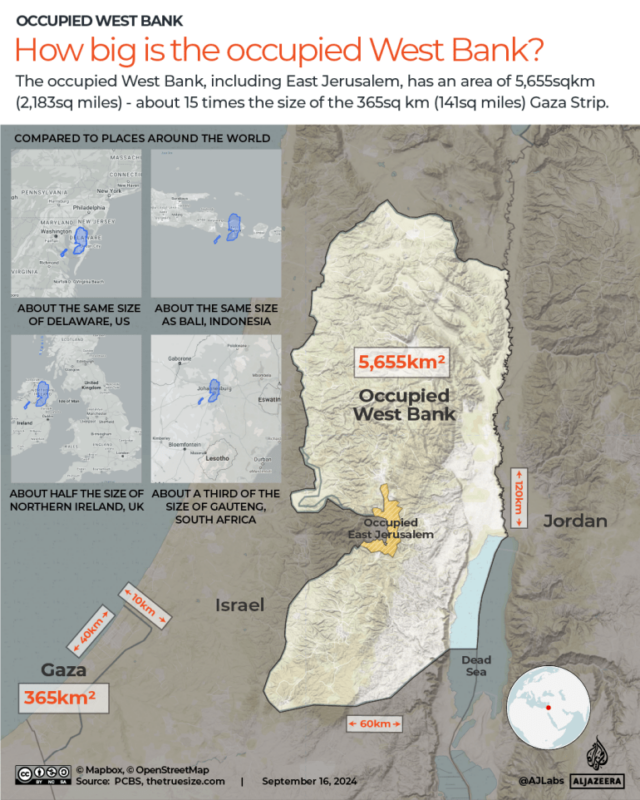 INTERATIVO - Cisjordânia ocupada, quão grande - 1 - Palestina-1726465680