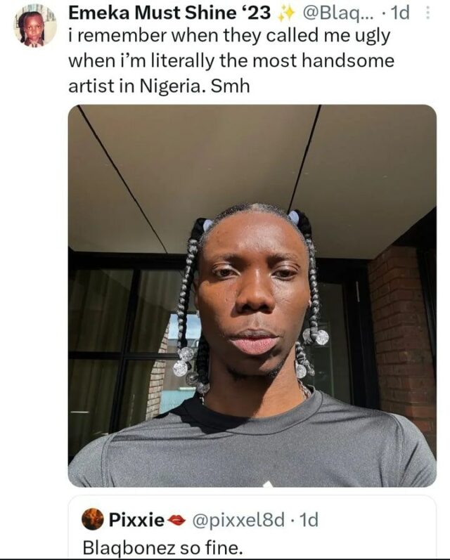 Blaqbonez diz que é o artista mais bonito da Nigéria