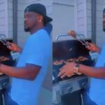 Paul Okoye faz churrasco no chá de bebê da esposa