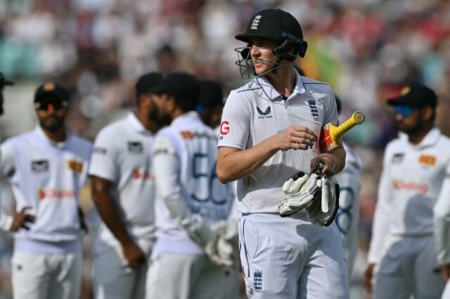 Harry Brook não esteve no seu melhor na derrota da Inglaterra no Oval