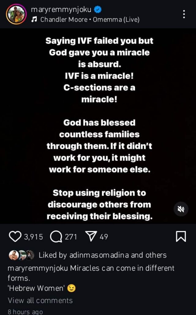 Omoni Oboli critica mulheres religiosas