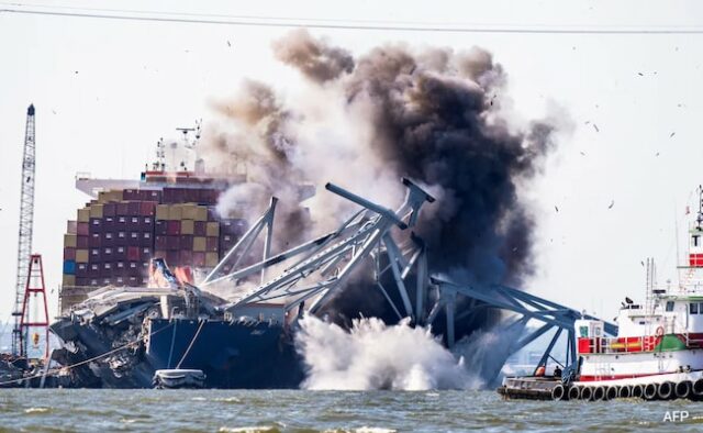 EUA buscam US$ 100 milhões do proprietário do navio que destruiu a ponte de Baltimore