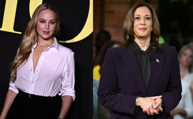 Por que Jennifer Lawrence está apoiando Harris como presidente depois de Taylor Swift