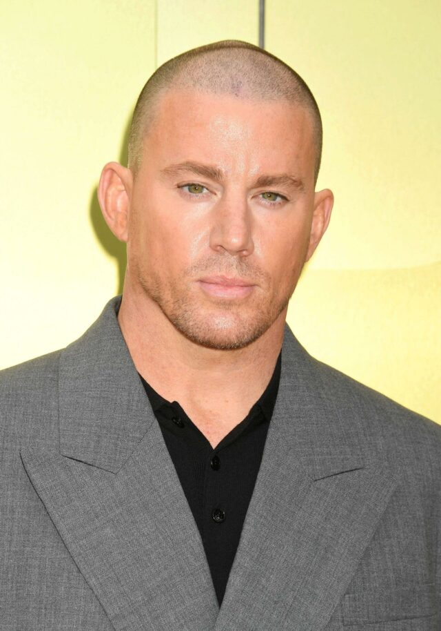 Channing Tatum no desfile Versace FW23