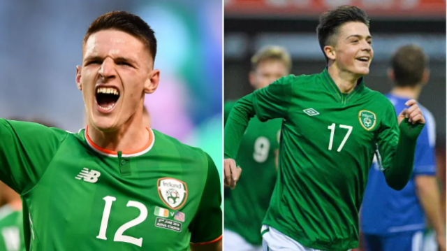 Declan Rice e Jack Grealish pela Irlanda