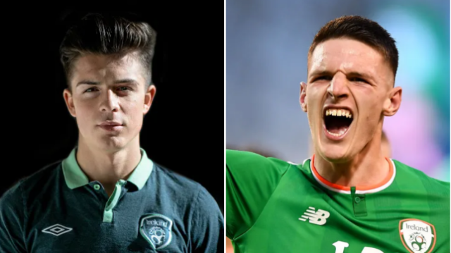 Jack Grealish e Declan Rice representaram a Irlanda durante os primeiros estágios de suas carreiras 