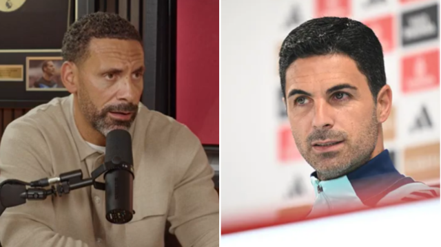 Rio Ferdinand e técnico do Arsenal, Mikel Arteta