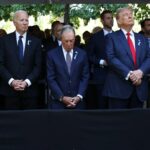 Horas depois do debate acalorado, Trump e Kamala Harris comparecem ao Memorial do 11 de Setembro