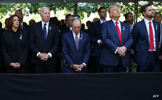 Horas depois do debate acalorado, Trump e Kamala Harris comparecem ao Memorial do 11 de Setembro