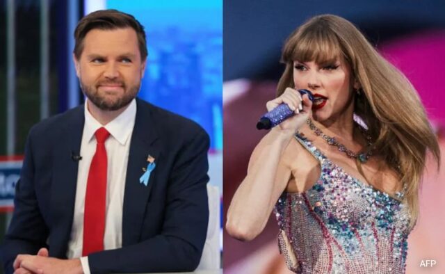 'Bilionário desconectado': JD Vance como Taylor Swift apoia Kamala Harris