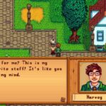 O que Harvey gosta em Stardew Valley?