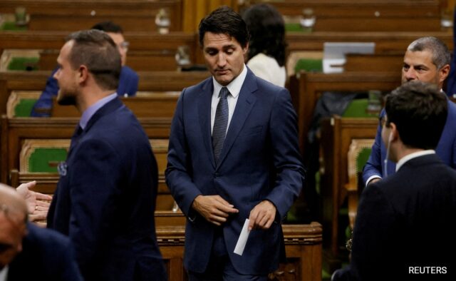 O primeiro-ministro canadense, Justin Trudeau, enfrenta voto de desconfiança no Parlamento