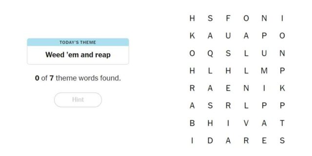 Dicas e respostas do New York Times Strands para 29 de setembro de 2024