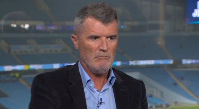 Roy Keane como analista do Manchester City x Arsenal