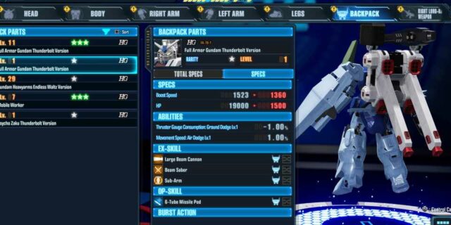 Melhores habilidades para experimentar em Gundam Breaker 4