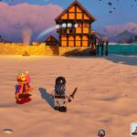 Captura de tela mostrando onde encontrar cidades piratas em LEGO Fortnite