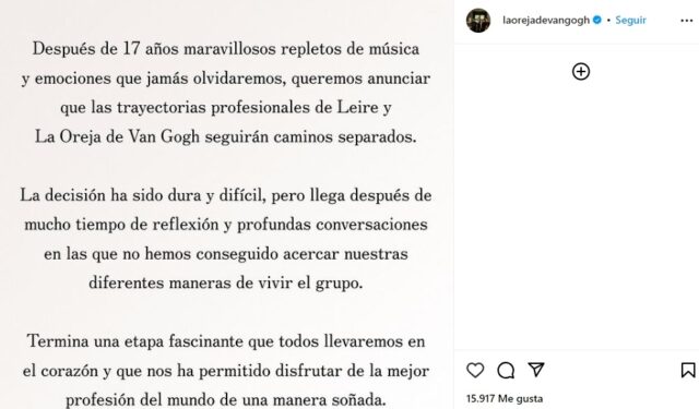 La Oreja de Van Gogh anuncia que Leire não é mais sua cantora, Amaia Montero voltará?