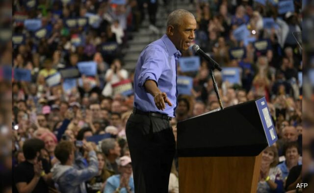 "Trump já trocou uma fralda": Barack Obama no Kamala Harris Rally