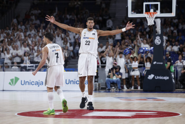 2024 10 06 MADRI. JOGO DE BASQUETEBOL 24 25 CORRESPONDENTE AO DIA 2 DA LIGA ENDESA QUE ENFRENTAM REAL MADRID E CASADEMONT ZARAGOZA NO WIZINK CENTER. FOTO: VICTOR CARRETERO/REALMADRID.COM