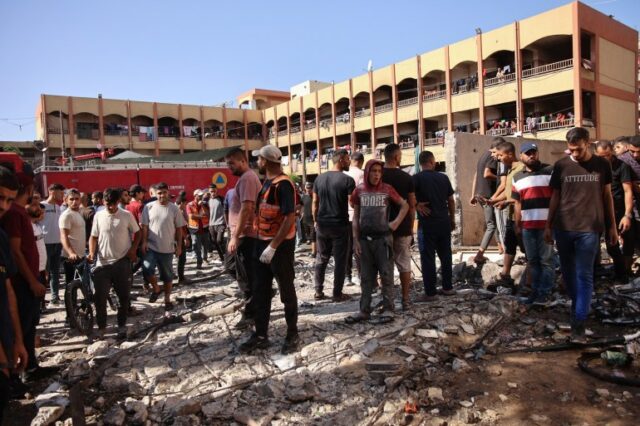 Pelo menos 11 mortos em ataque israelense que atingiu uma escola no norte de Gaza