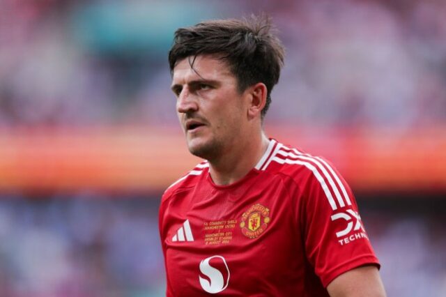 Ex-capitão do Manchester United Harry Maguire