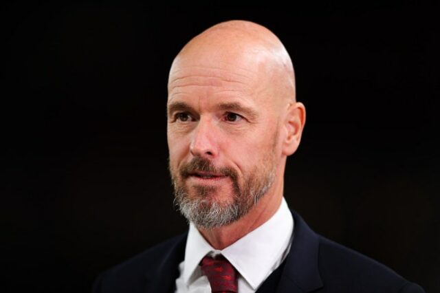 O técnico do Man Utd, Erik ten Hag