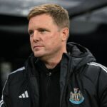 O técnico do Newcastle, Eddie Howe