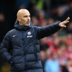 Enzo Maresca, técnico do Chelsea, durante o confronto com o Nottingham Forest