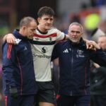 O zagueiro do Manchester United, Harry Maguire, foi forçado a sair lesionado